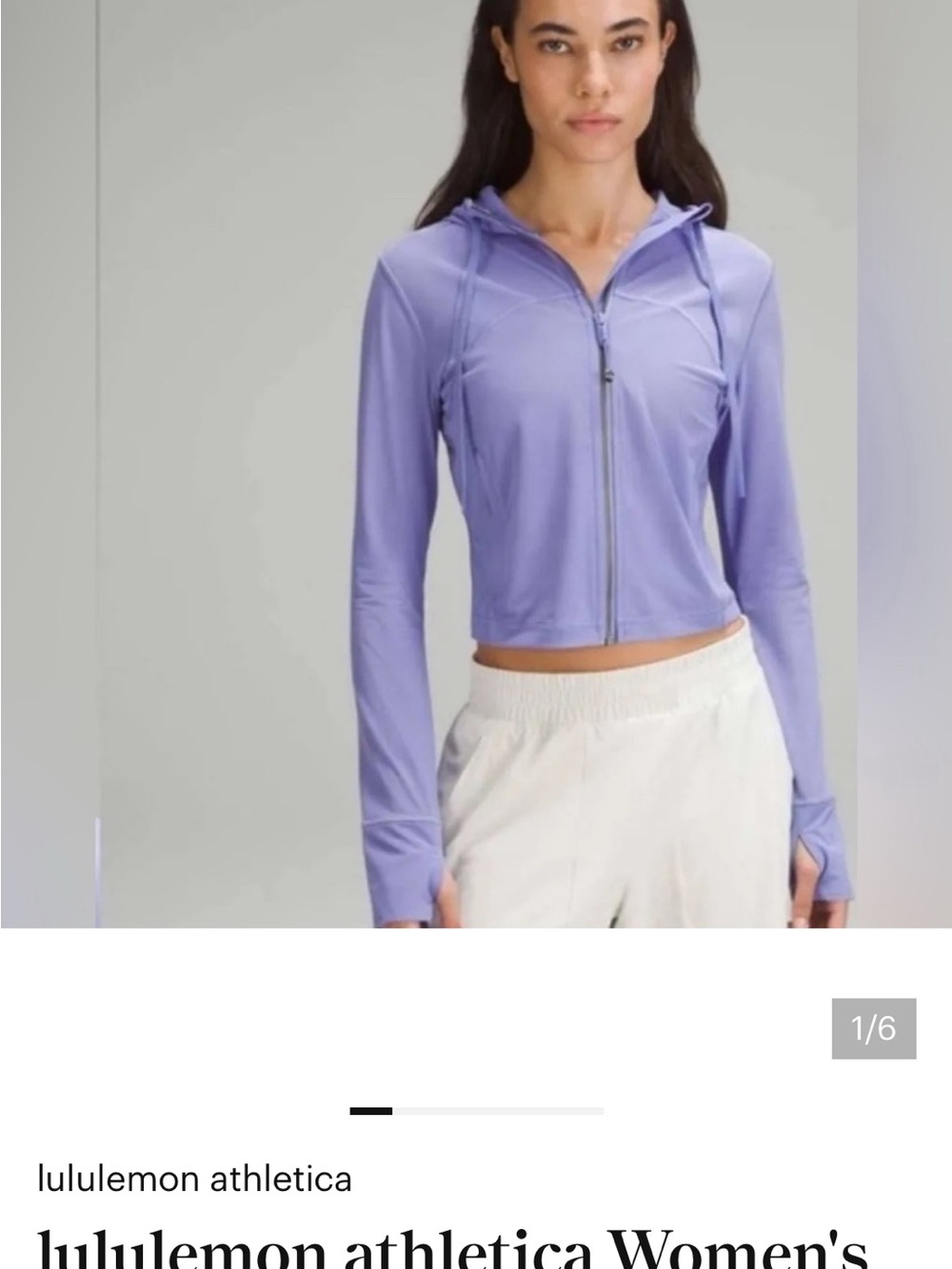 lululemon athletica Cropped Define Mesh Jacket lavender